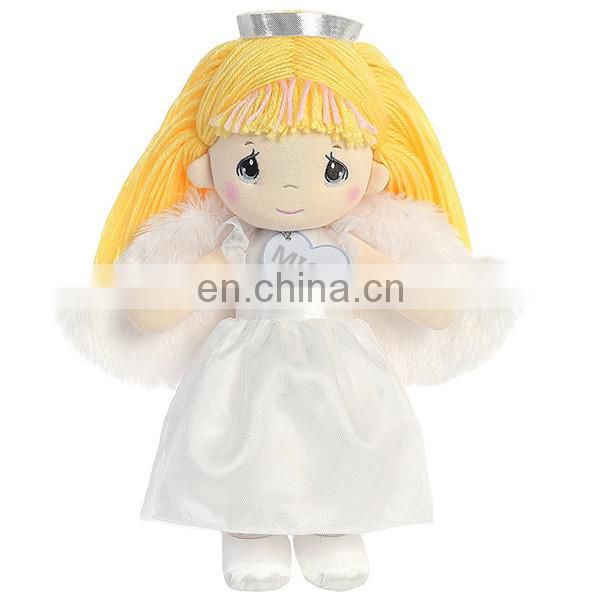 Pretty Pink Soft Plush Girl Doll Wholesale Custom Dress Up Cute