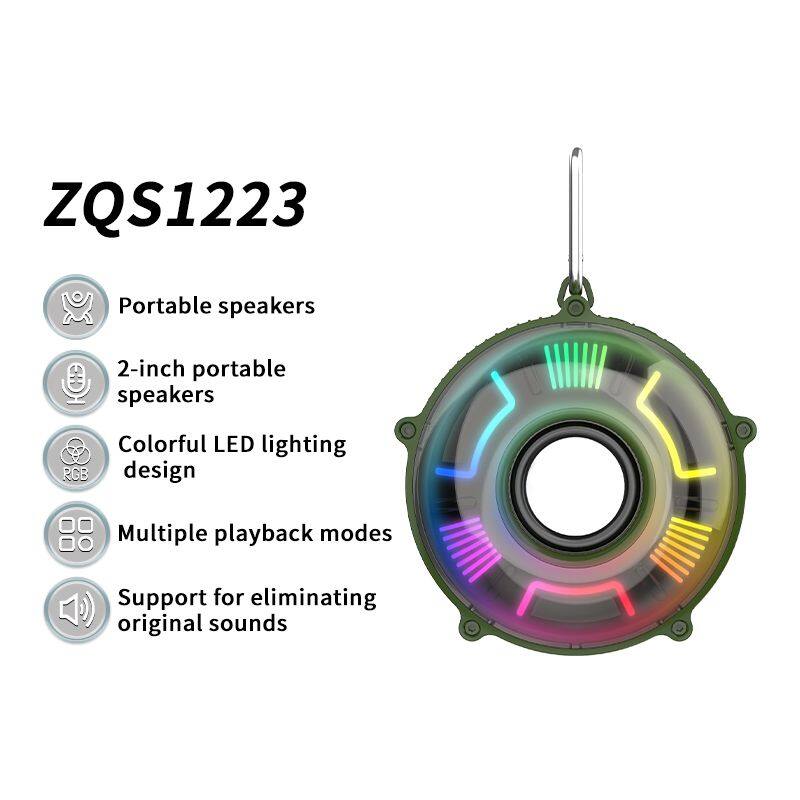 New speaker ZQS1223 OEM bass sound portable 2-inch speaker 5W power wireless bluetooth speaker