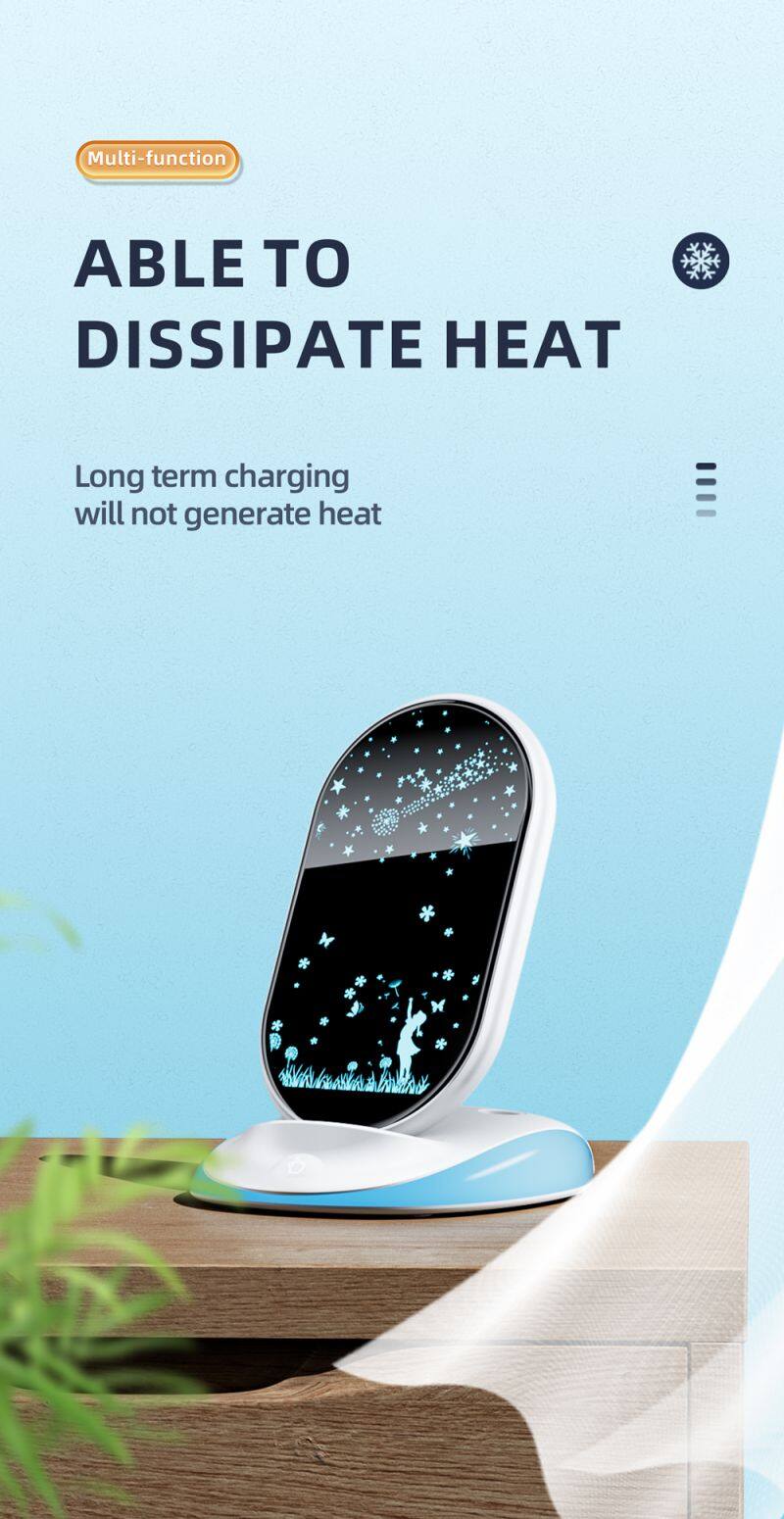 Luminous Logo 10W 15W Wireless Charging Pad 5v/2a Fast Charger Station Wireless Charger