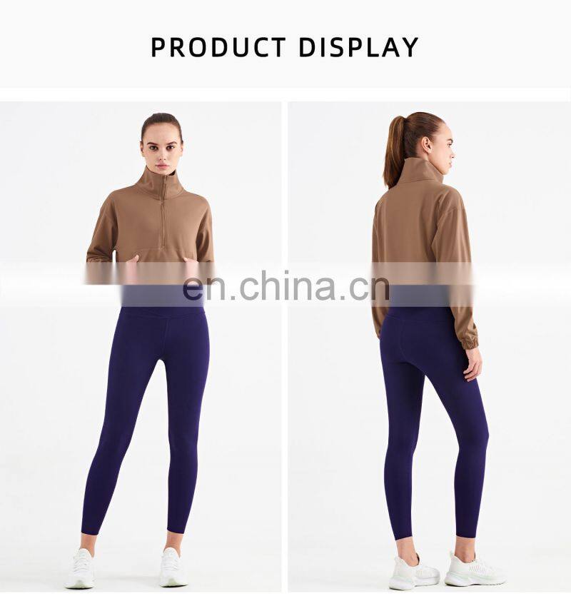 Autumn New High Standard Zipper Yoga Top Outdoor 240g Gym Jacket Casual Fitness Sports Suit