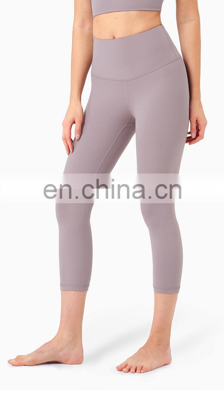 High Support Yoga Pants Leggings Sport Down Capri Leggings Workout Two Mile Wear