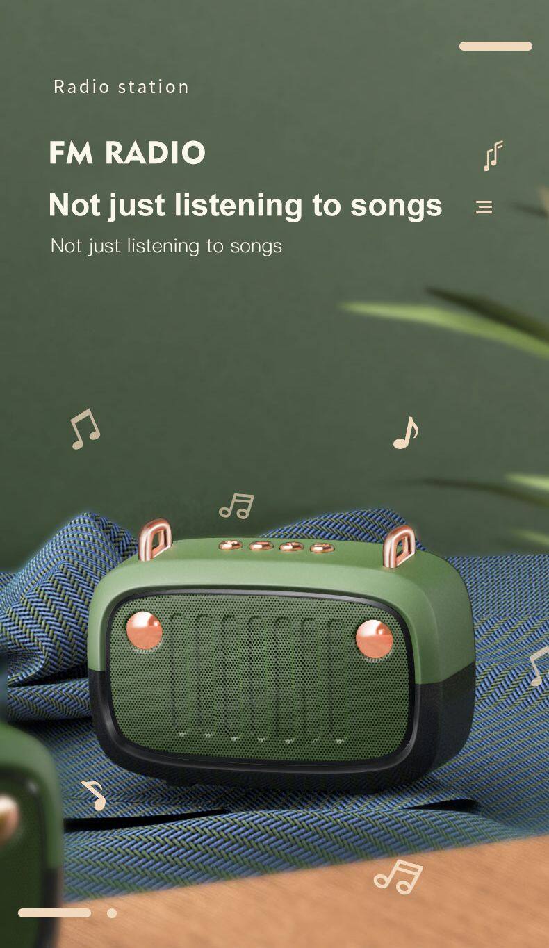 BS32D Wireless Bluetooth speaker Audio FM TF Card Outdoor Portable Mini Music BT Speaker Mini Speakers Bluetooth