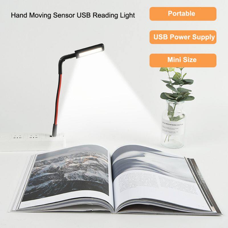 Hands moving sensor Dimmable Touch Switch and Flexible Goose neck USB reading light
