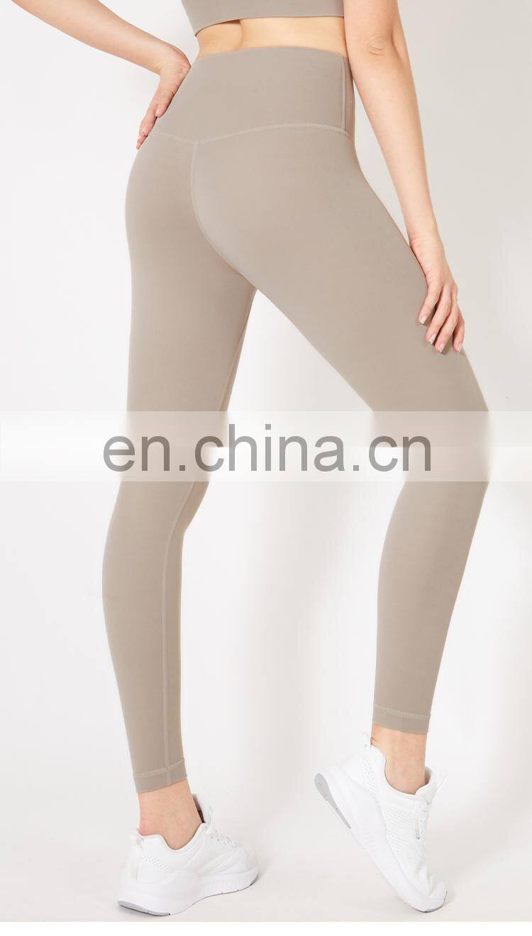 2021 ECO Girls Fitness Sport Leggings Tights Pants Custom Logo Push Up Yoga Pants With Pocket