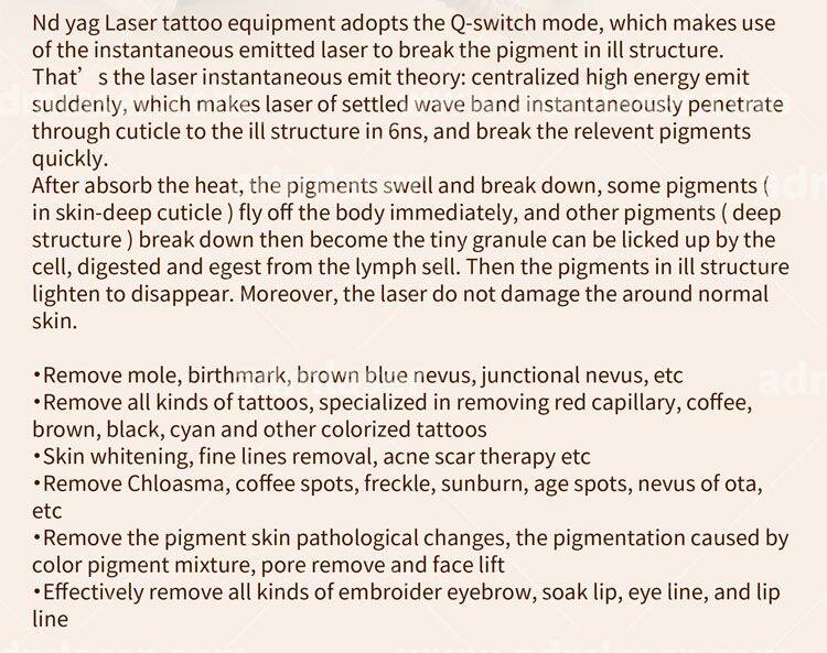 Mini 1320nm Nd Yag Q Switch Carbon Peeling Laser Skin Rejuvenation Facial Peeling Machine With CE Approved