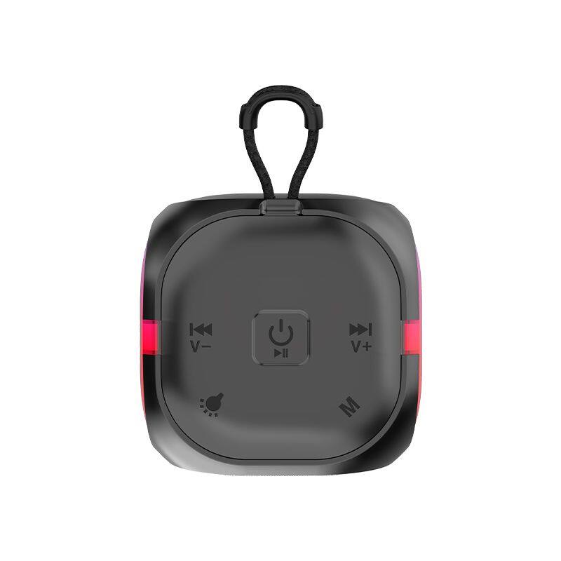 JQS301 OEM bass sound portable 3-inch speaker 8W power wireless bluetooth speaker with Colorful light