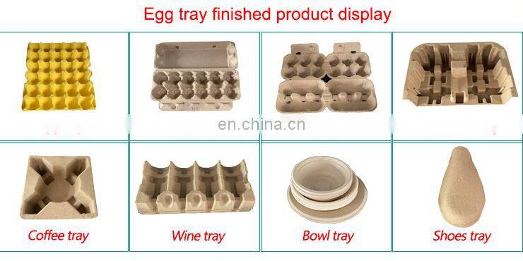 Fully automatic egg tray machine egg dish carton production line equipment egg tray making machine