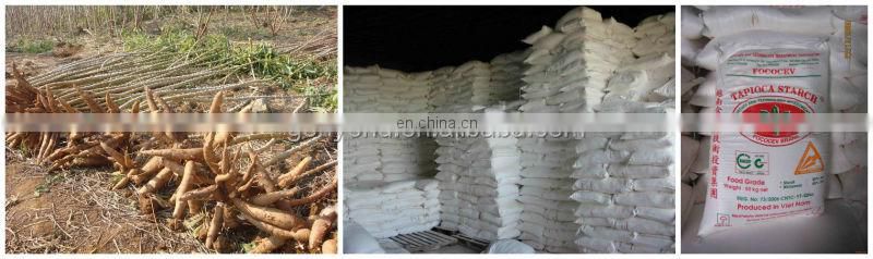 Shanghai Factory cassava flour milling machine /  tapioca potato cassava starch process line production plant
