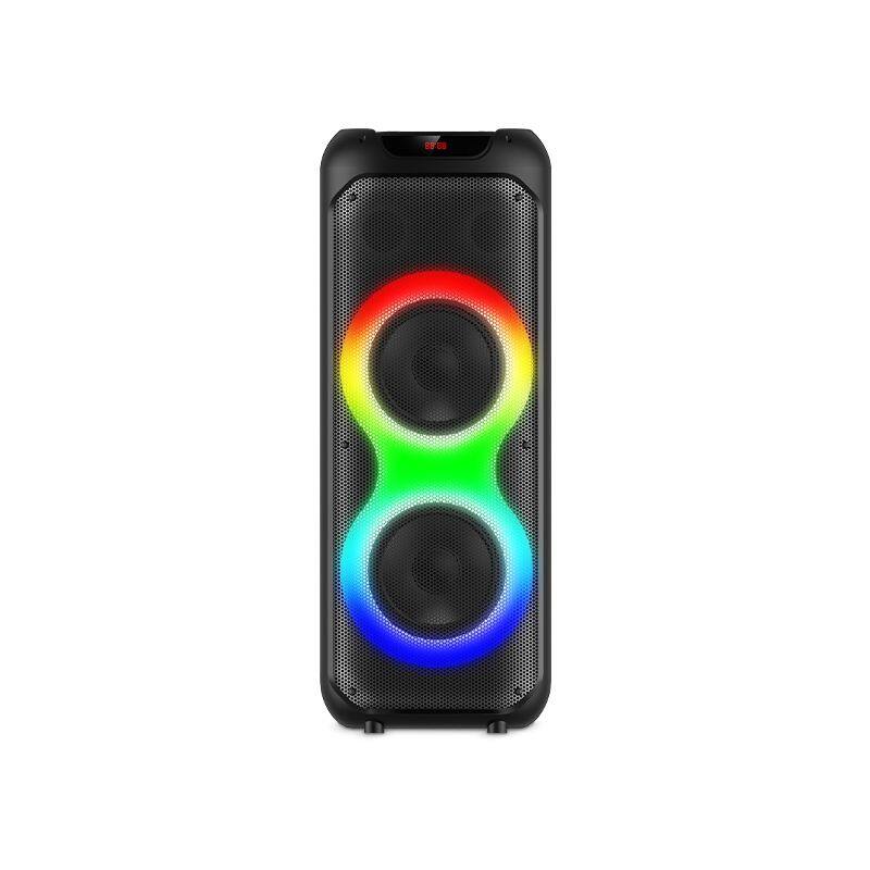 ZQS10215 super power 60W wireless 10-inch*2 deep bass OEM party speaker with colorful lights