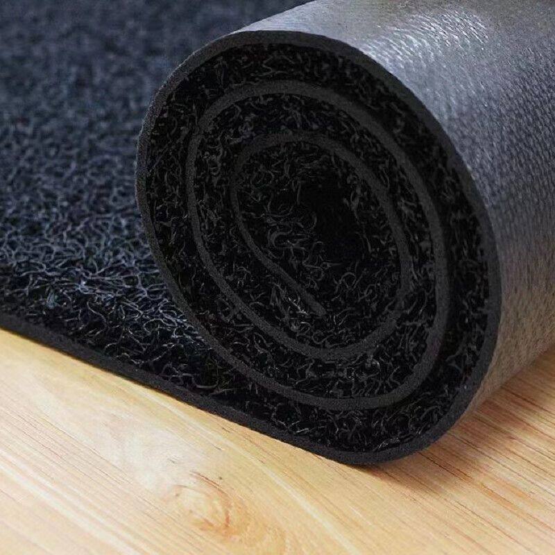Black foam backing PVC coil mat