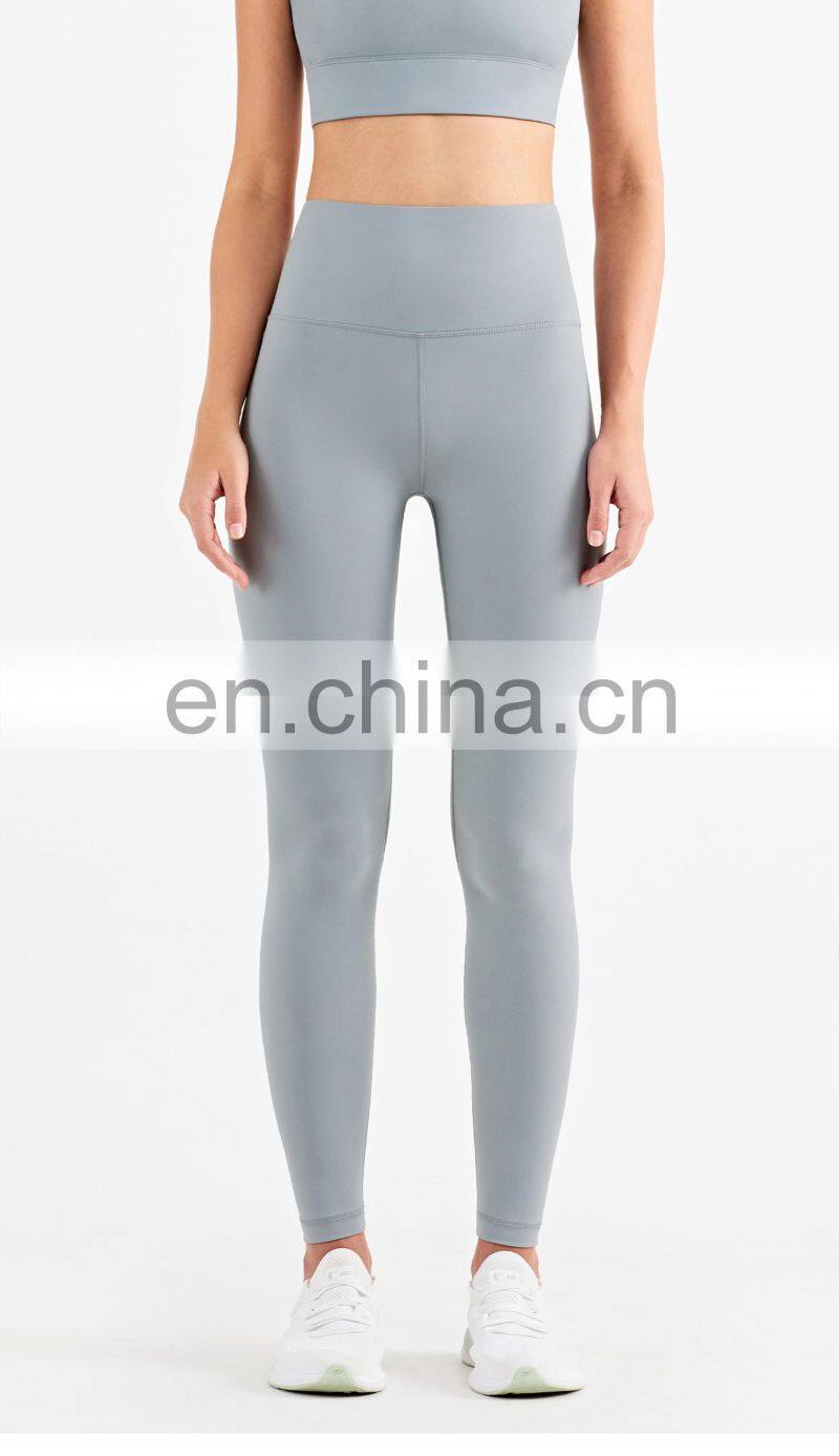 Super High Waist Sports Yoga Legging 28 Inch Belly Control Workout Gym Pant Women