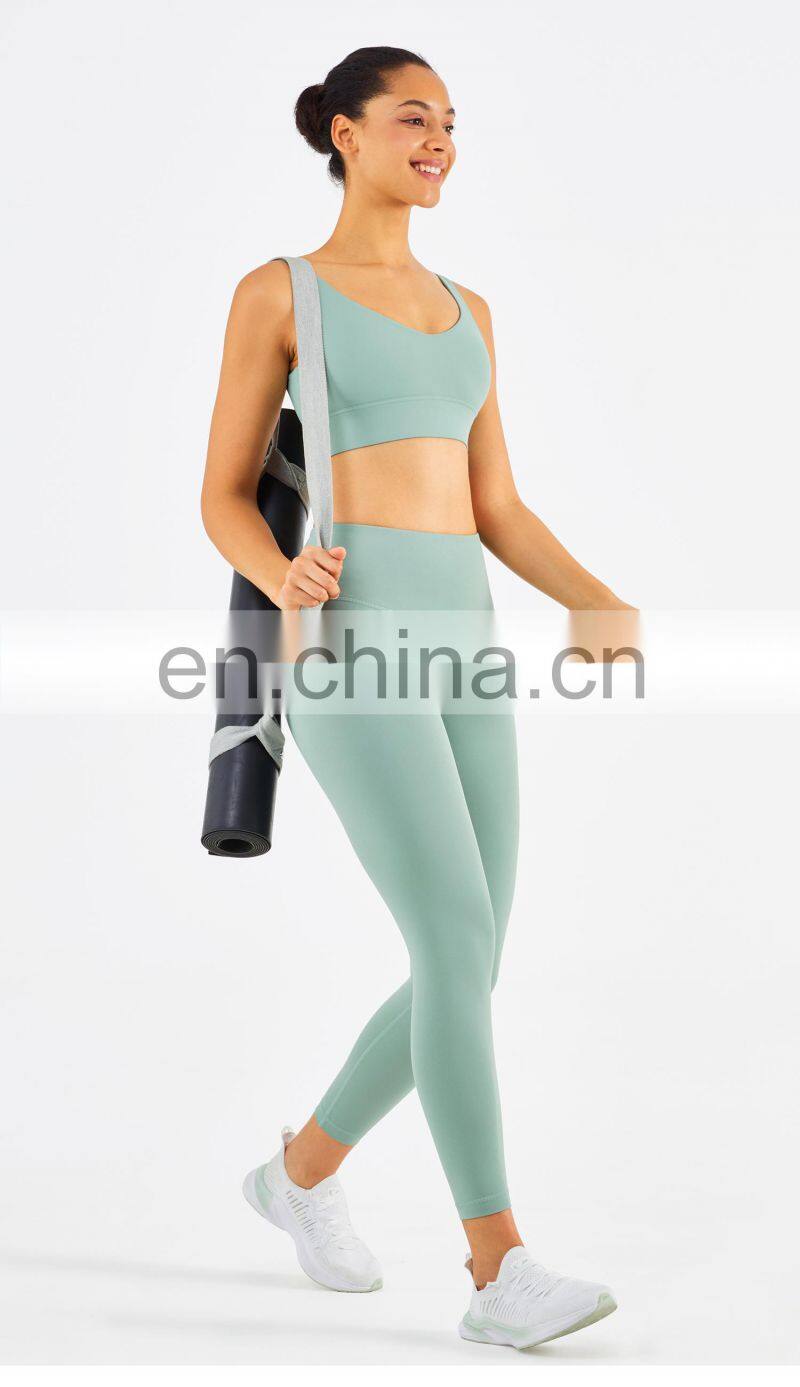 Breathable Wide Shoulder Fitness Sports Bras Wholesale Workout High Impact Yoga Tops