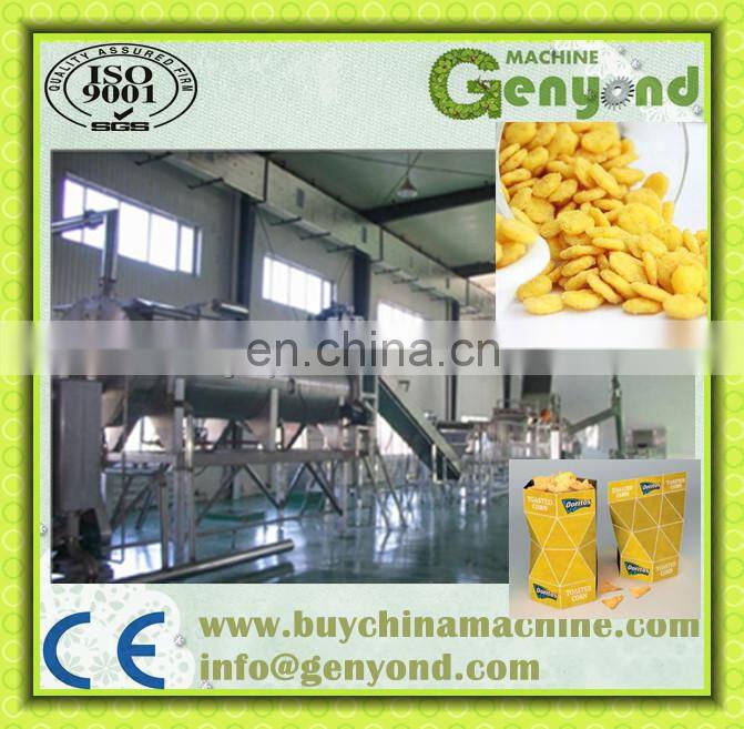 automatic healthy breakfast corn flakes production line/corn chips processing line