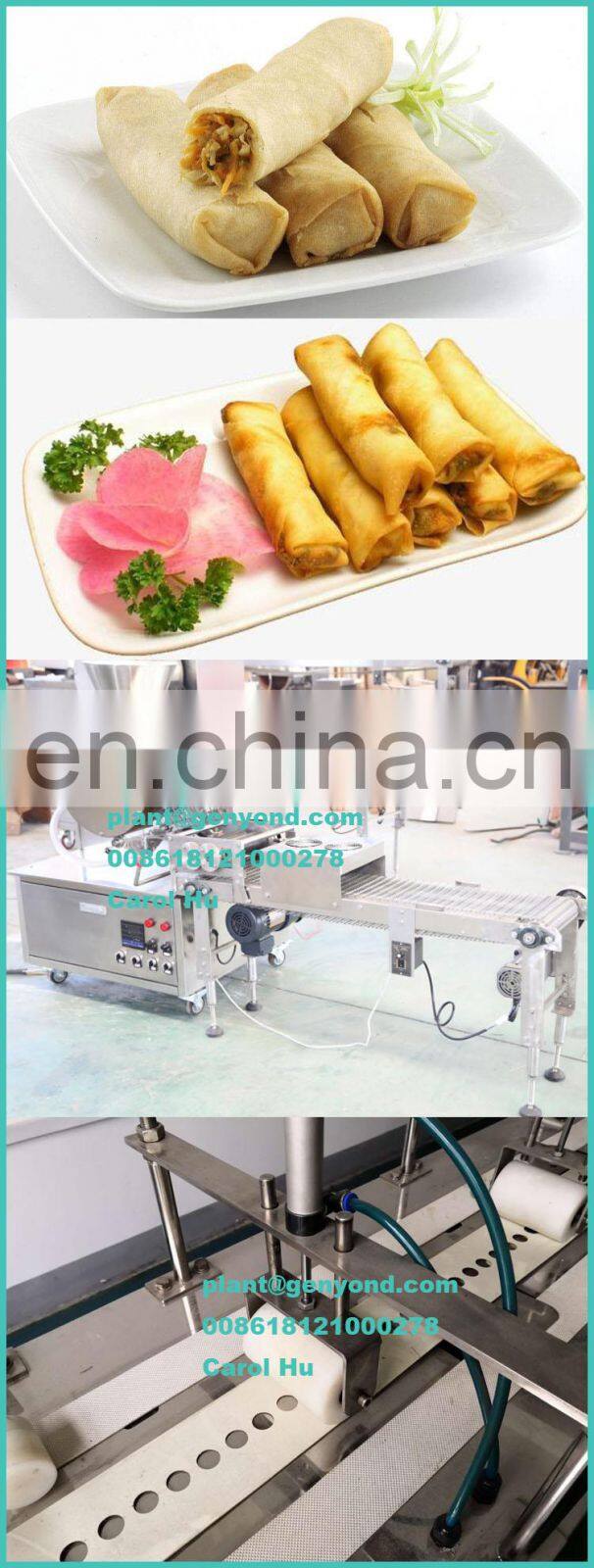 Factory supplier small automatic spring roll making machine