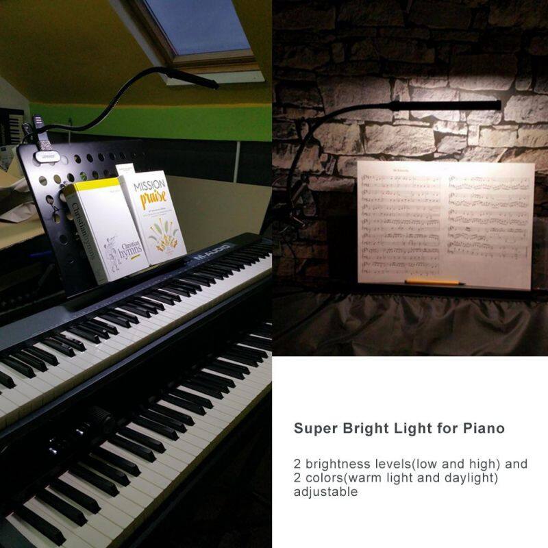 2018Years Yala Reading light with Gooseneck 5W Piano Light Color Temperature Changeable Clip Light