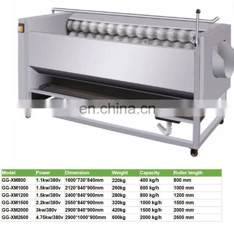 Factory Genyond sweet potato/ onion/walnut/ carrot brush washer washing machine peeling cleaning machine