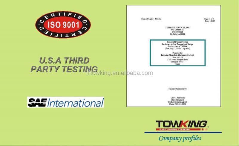 TOWKING 12000 lb Trailer Jack Square With Crank