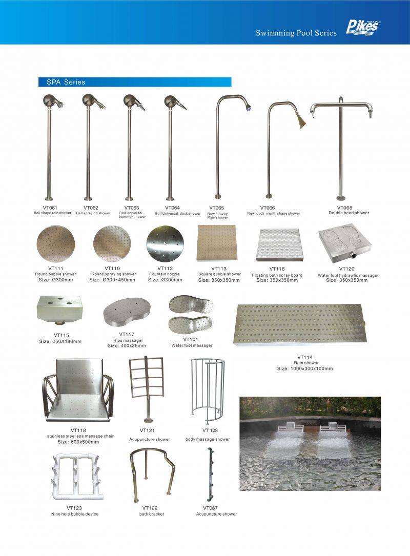 Stainless Steel 304 Outdoor Garden Waterfall Shower for Swimming Pools Pool Tools & Accessories