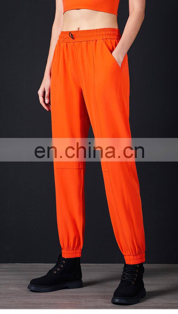 Workout Running Sport Wear Loose Leggings With Pockets Womens Joggers Pants