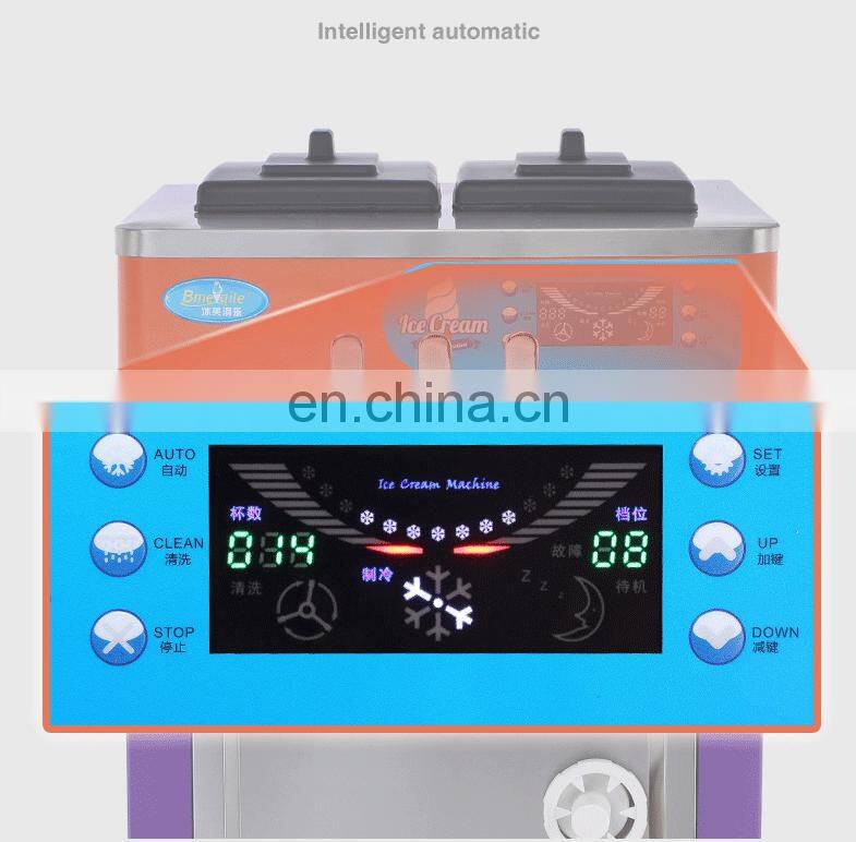 Hot sale High Quality Wholesale Commercial stand & table top Ice Cream Machine 3 Flavor Soft Serve Ice Cream Maker Machine