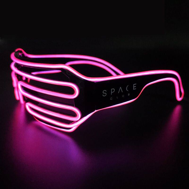 Christmas Decoration LED Flashing Shutter Glasses Glow in Dark LED Light up Glasses