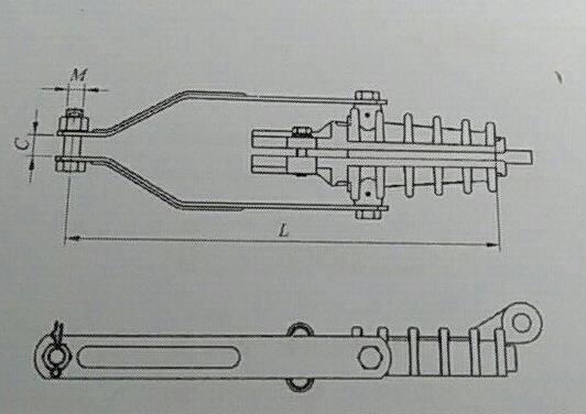 insulate cable strain clamp