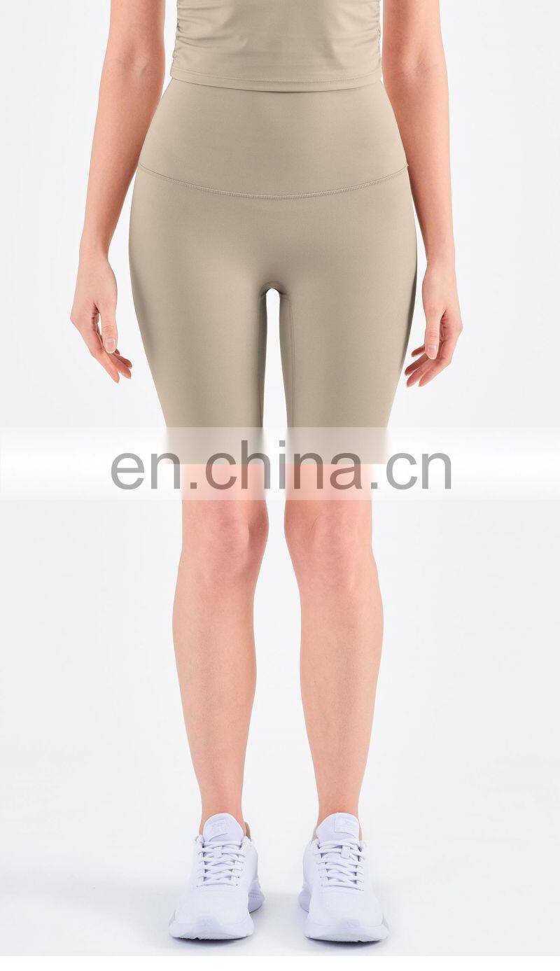 2022 No T line Yoga Legging With Buttock Lifting Biker Shorts For Women