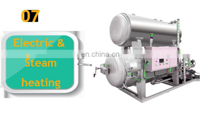 Qiangda electric steam heating canning retort autoclave machine water bath retort