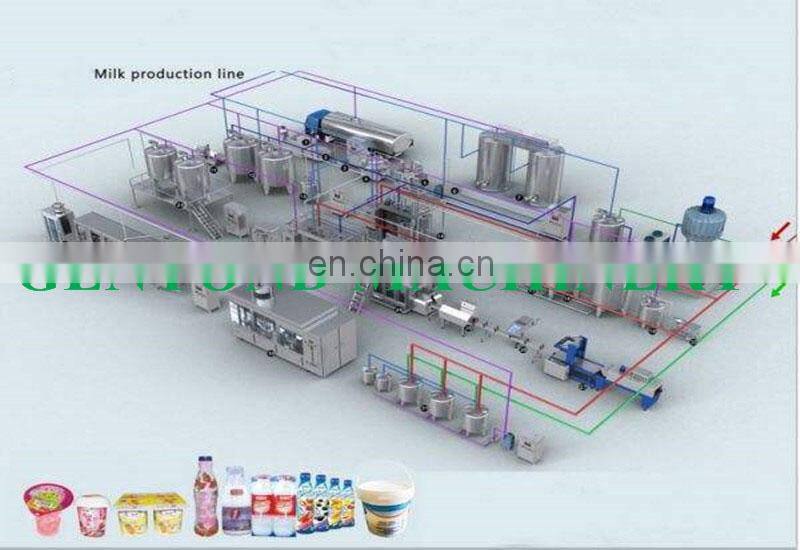 Automatic Complete 500l Milk Processing Production Line Dairy Processing Machine