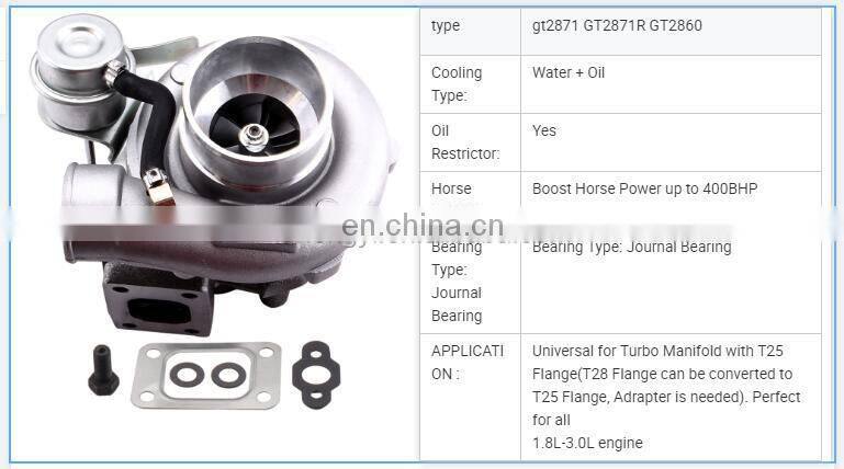 RHF5 8970700291 8971480750 8970863431 8971480762 for ISUZU TROOPER 2.8 TD Opel Frontera 4JG2 engine