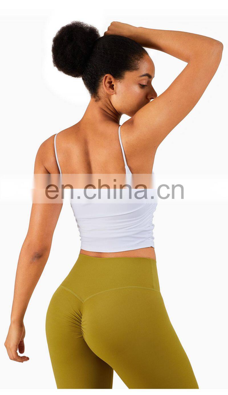 High Quality Sports Bra Skin-Friendly Workout Thin Strap Yoga Custom Tank Top Women