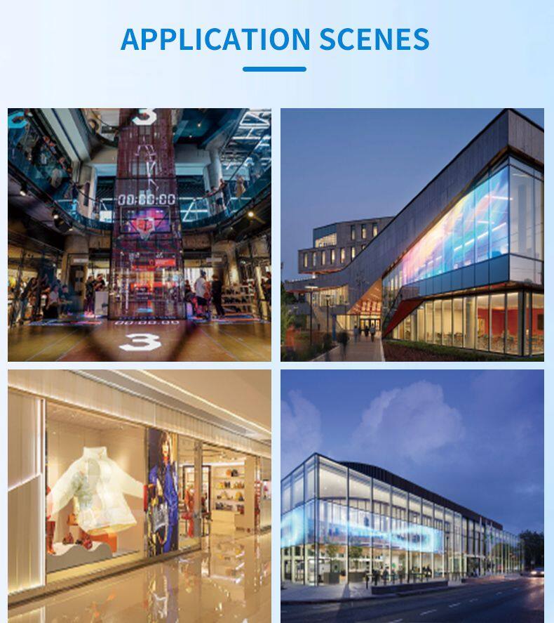Shopping Mall Window Glass Transparent Advertising P2.5 P3.91 P6.25 Led Holographic Screen