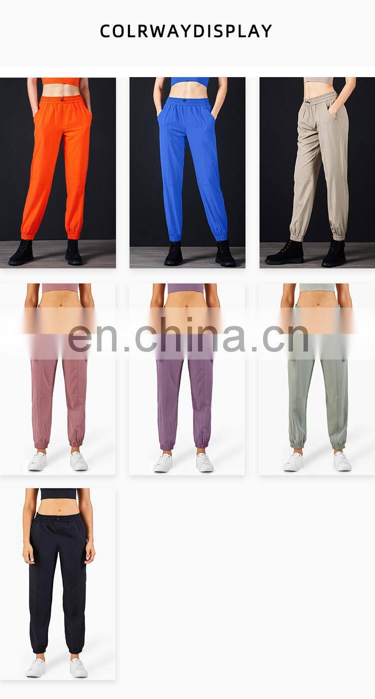 Workout Running Sport Wear Loose Leggings With Pockets Womens Joggers Pants
