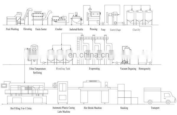 fresh lemon juice processing line juice production line
