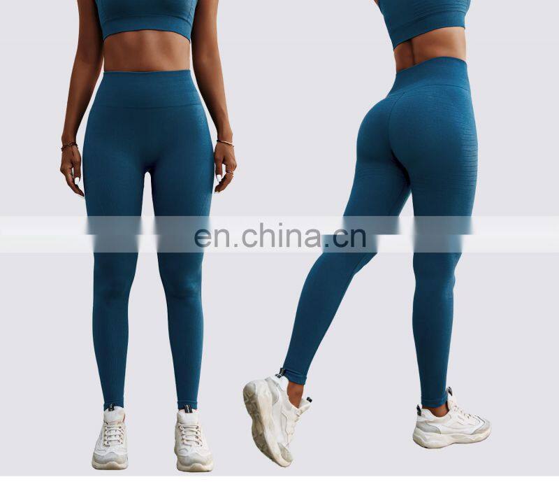 Seamless High Waist Leggings Custom Women Fitness Sports Four Way Stretch Leggings
