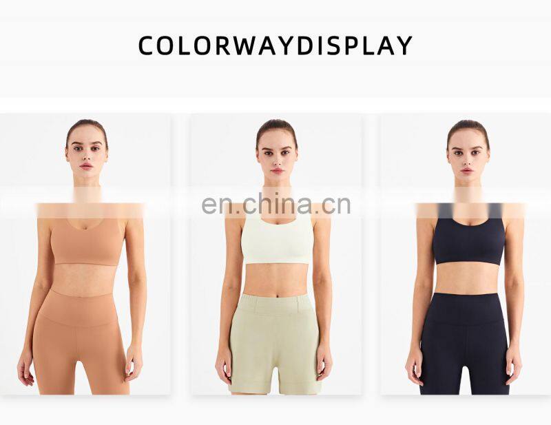 The New Fashion Cloud Feeling Adjustable Strappy Sports Bra Private Label Yoga Clothing