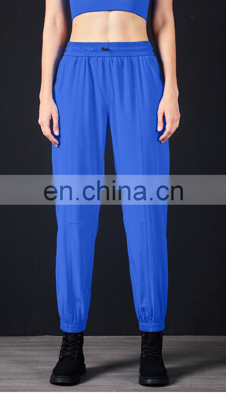 Workout Running Sport Wear Loose Leggings With Pockets Womens Joggers Pants