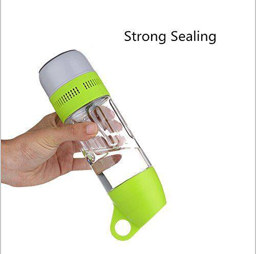 outdoor sport waterproof portable wireless music bottle speaker with mic