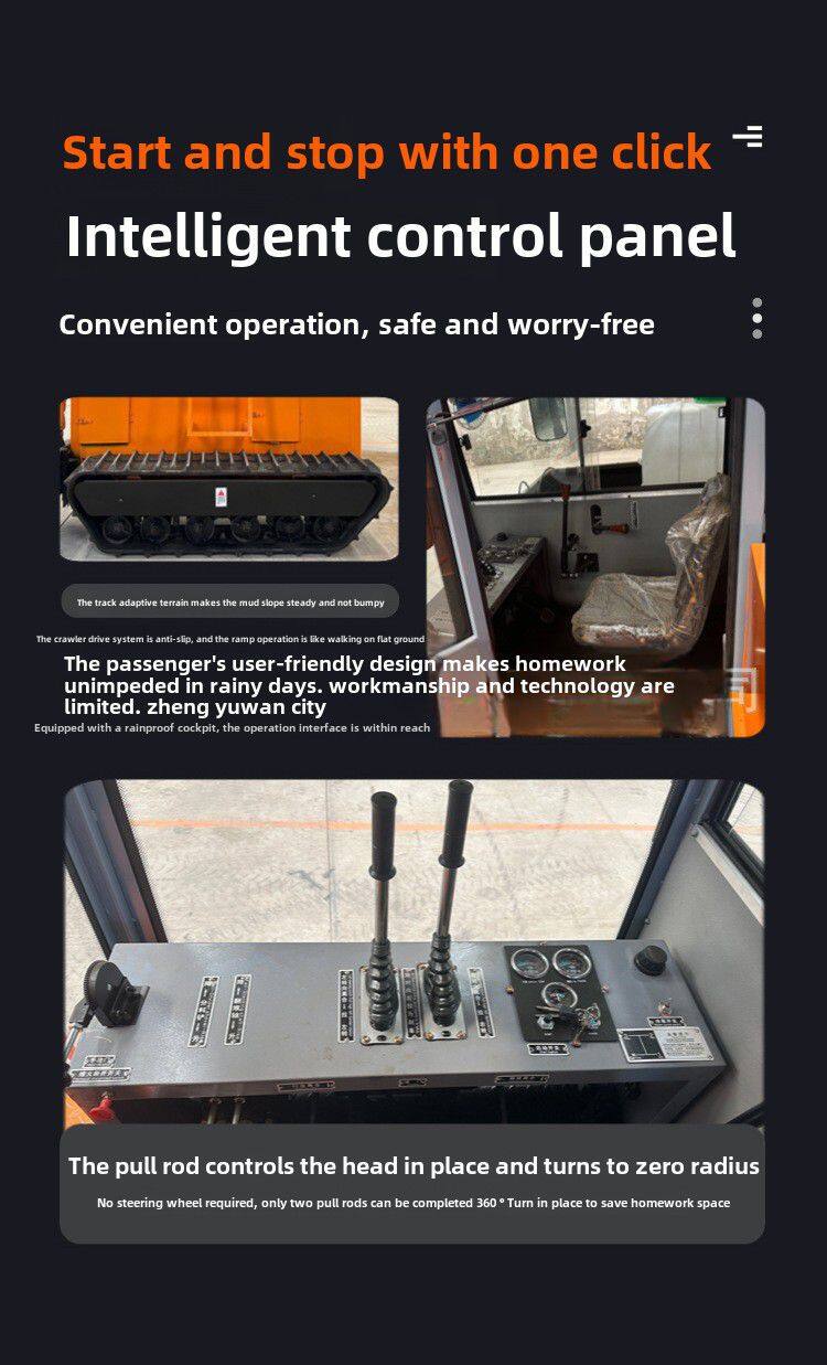 2400 Model Self-Propelled Strip Pile Composter Crawler Organic Fertilizer Fermentation Equipment for Sale