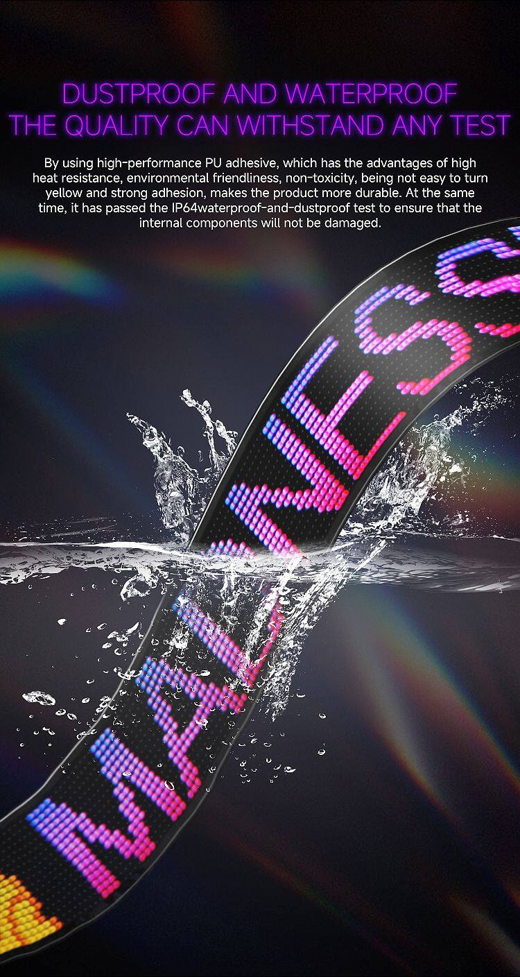 Led Flexible Car Window Display Light DIY Custom Animation Programmable Truck Advertising Logo Light Angel Devil Eye Lamp