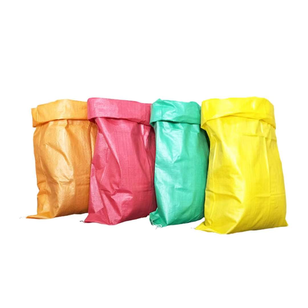 50kg Plain Polypropylene Woven Bags  Transport Fertilizer, Charcoal Rice flour packaging sack