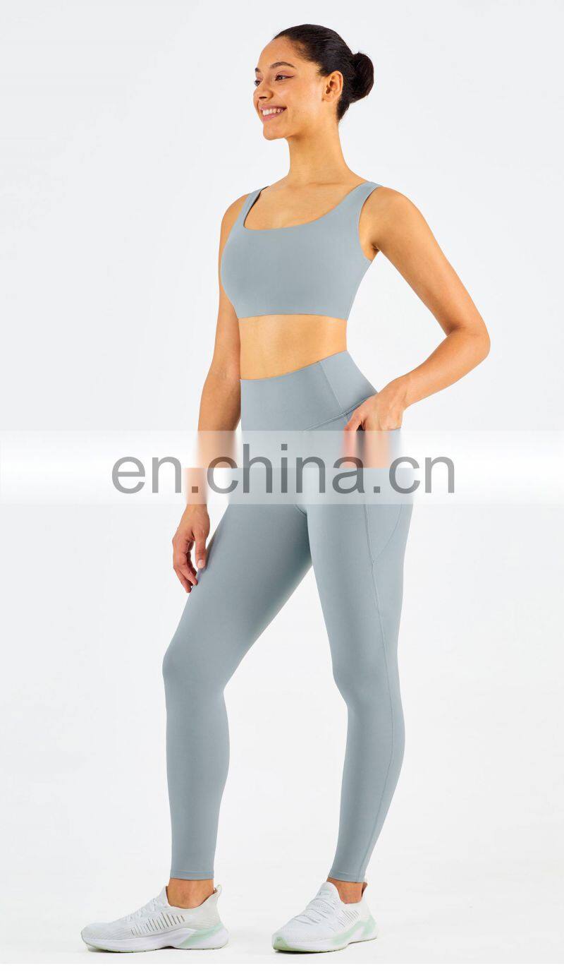 Gym Activewear Sexy Sports Bra Crop Top Outfits Women Gym Fitness Sets Tights Leggings