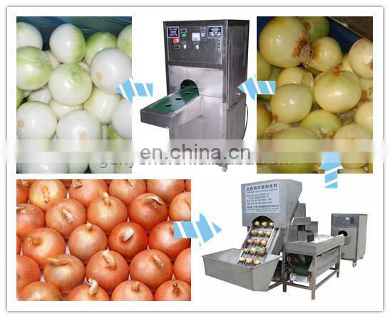 Automatic Onion peeling and root cutting machine