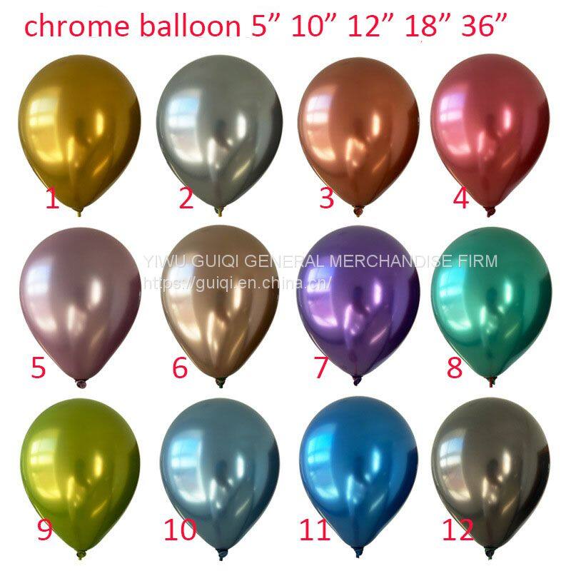 chrome balloons