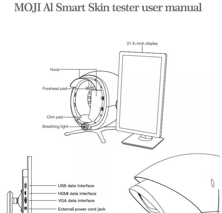 New 3d Face Skin Diagnostics Analyzer Facial Scanner Device With High Pixel All Skin Type Analysis Skin Analyzer Machine