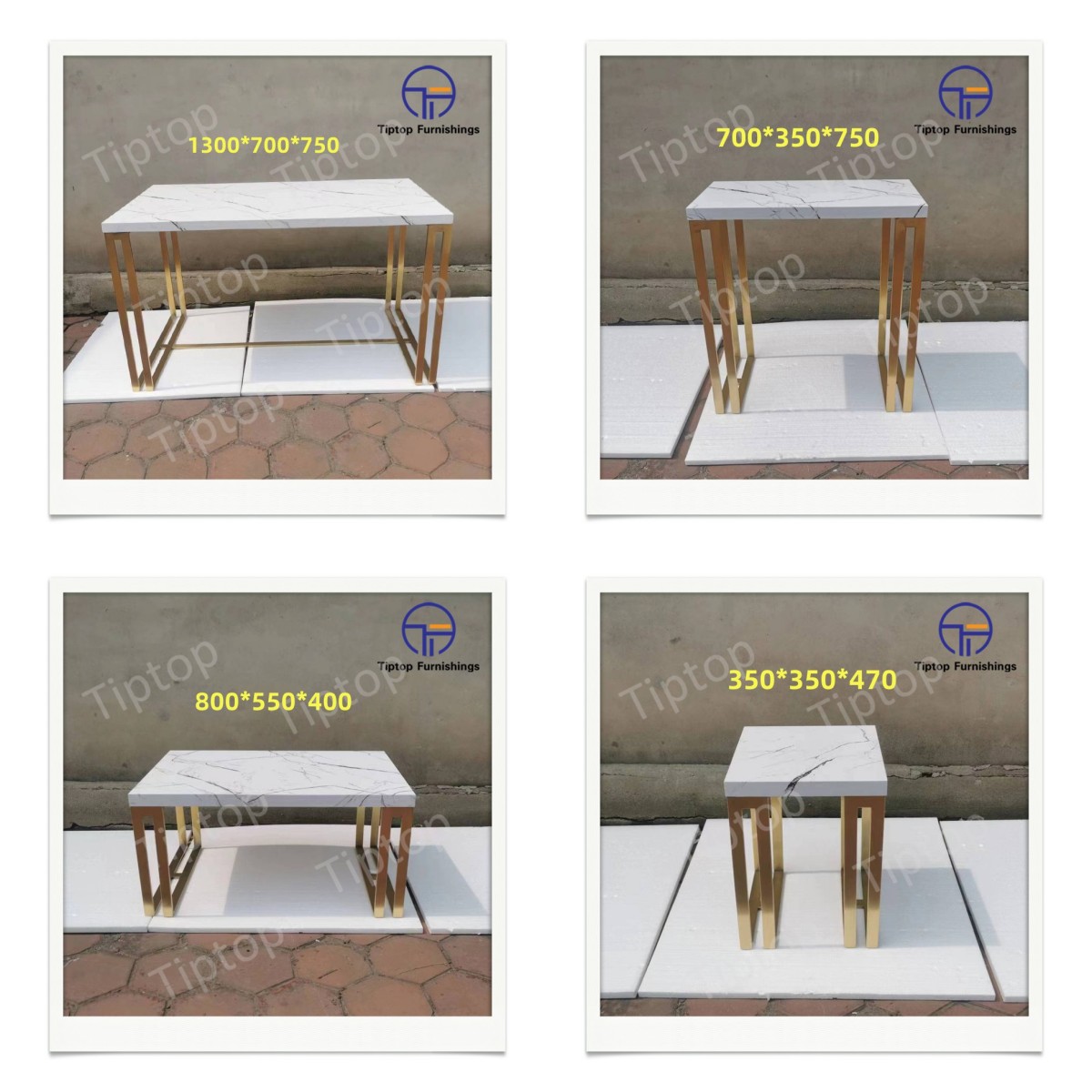 2022 Tiptop new stianless steel table series for apartment