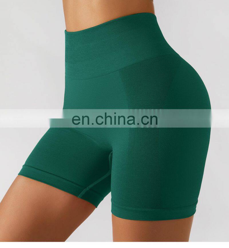 Tik Tok Seamless Hip Lift Yoga Shorts Tummy Control Biker High Waist Gym Leggings
