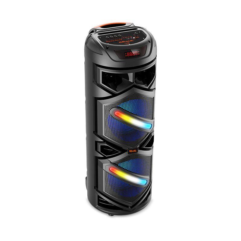 ZQS8233 subwoofer 40W power OEM dual 8 inch speaker wireless party speaker with colorful light