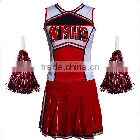 Cheap Wholesale Party School Japan Girl Sex Costume Sexy Pom Pom Girl Glee Cheerleader Costume 3438