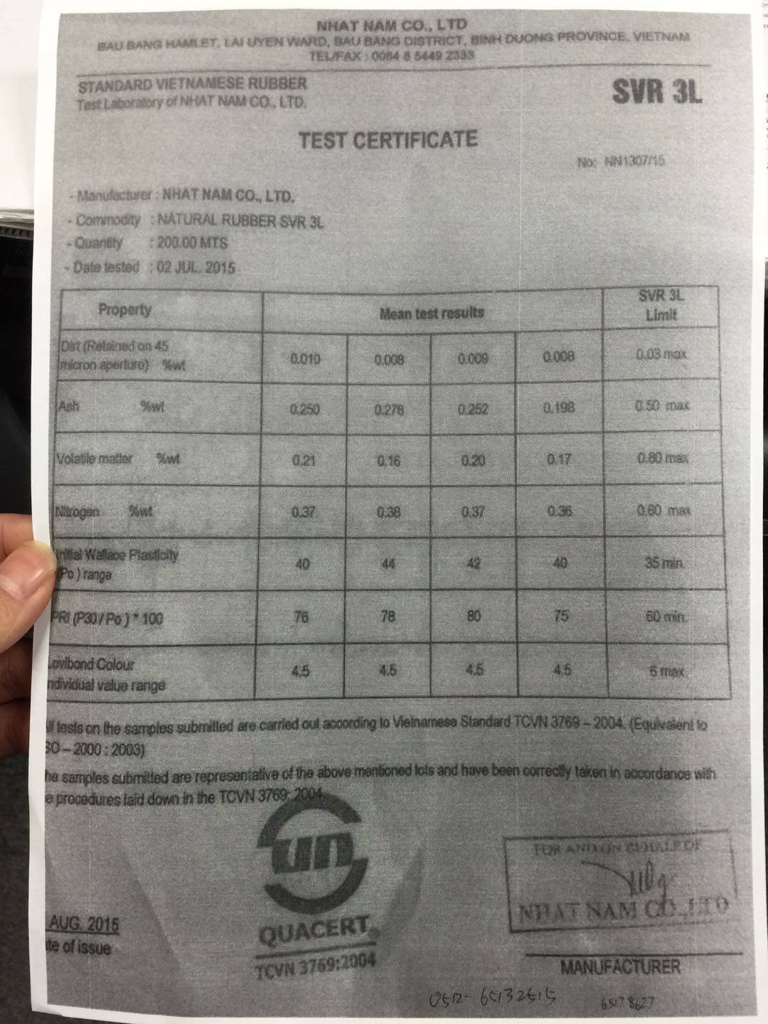 PU test report